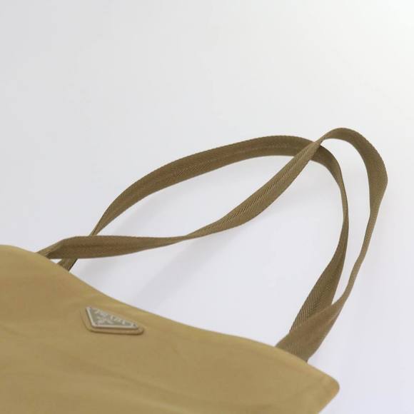 PRADA Shoulder Bag Nylon Beige Auth ac2724 - Picture 14 of 16